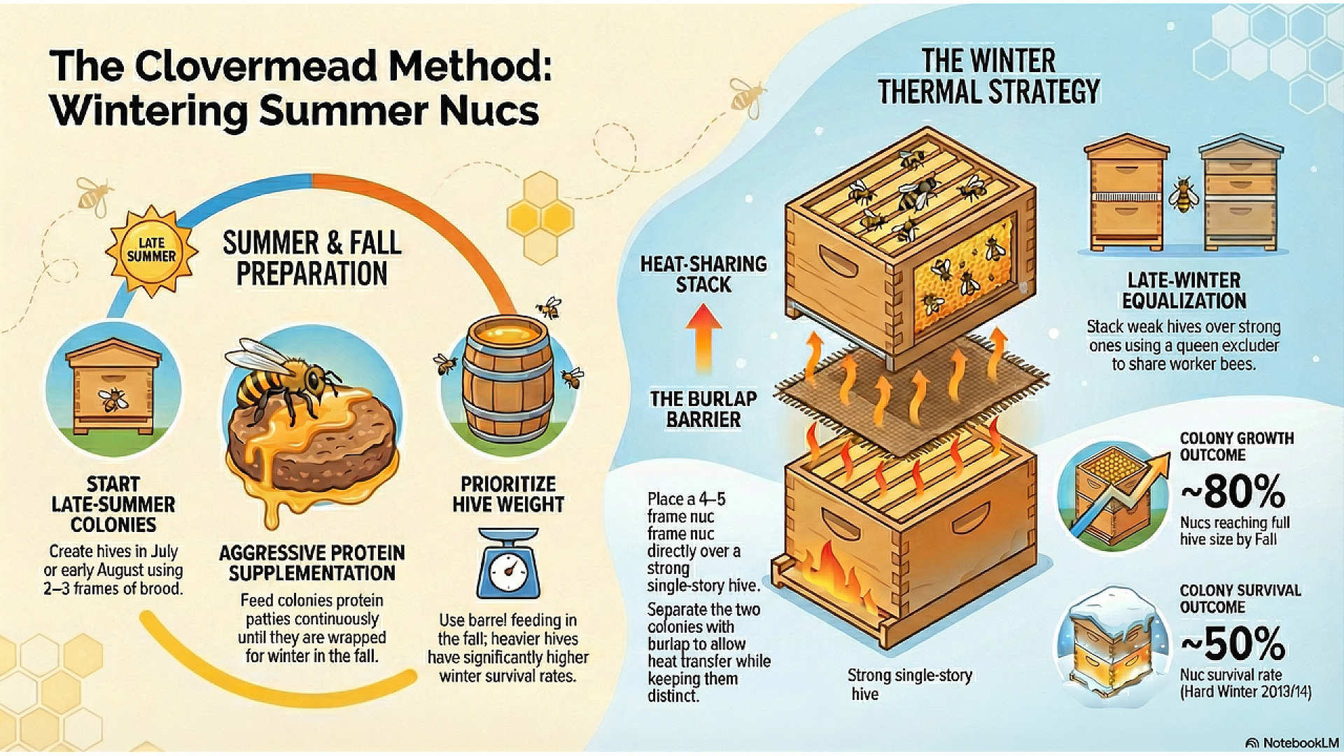 Cloverleaf Method Clovermead Method: Wintering Summer Nucs