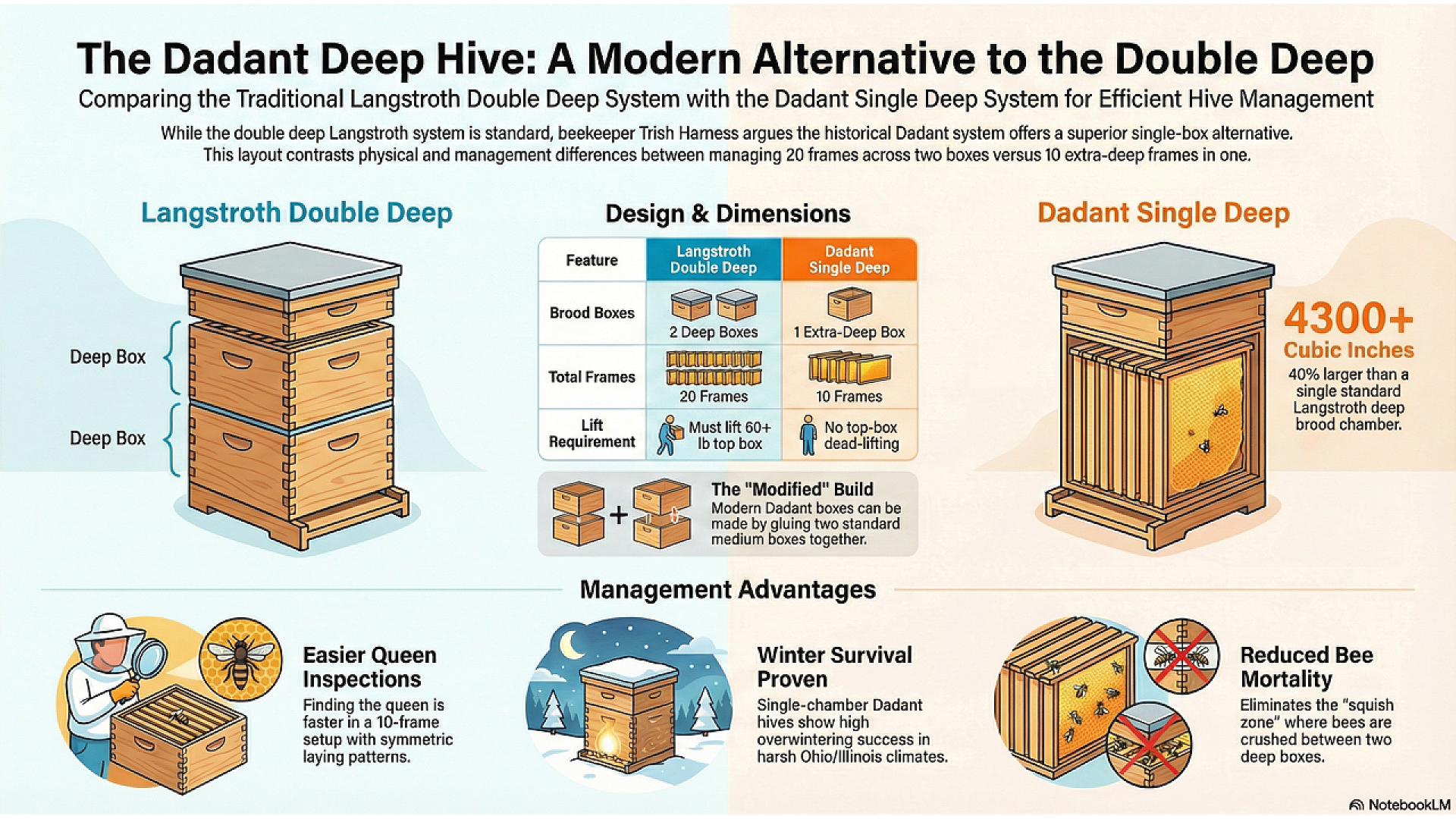 Dynamic Hive Dadant Deep Hive Comparison