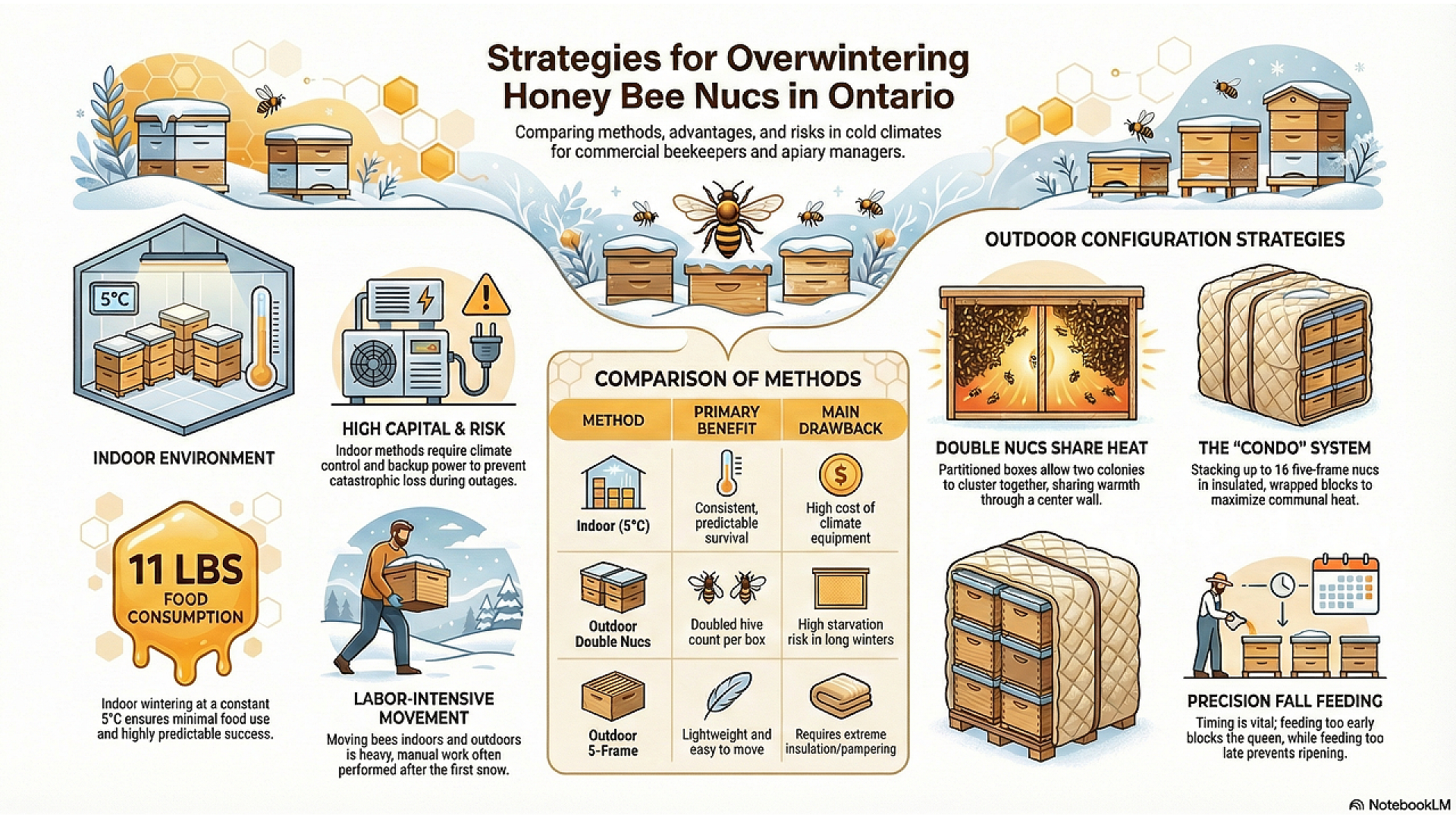 Honey Bee Overwintering Strategies Guide