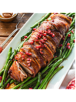 Honey Glazed Bacon Wrapped Pork Tenderloin