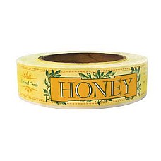 Ross Round Labels - Green/Yellow - Roll of 100