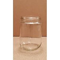 12 Pack - 375ml / 500g Short Glass Jar