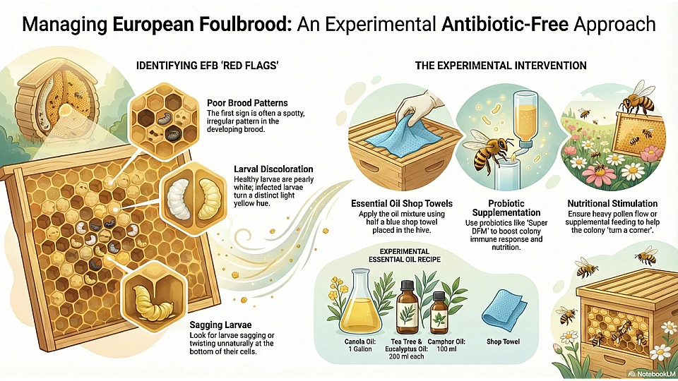 Alternative Treatments for European Foulbrood in Honeybees