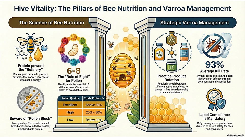 Bee Nutrition and Varroa Management