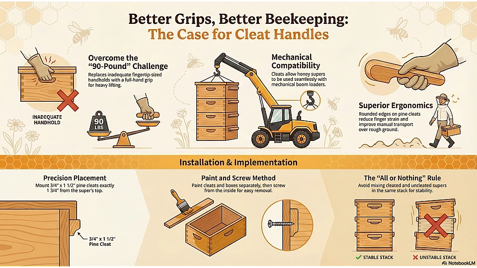 Beekeeping Cleat Handle Guide