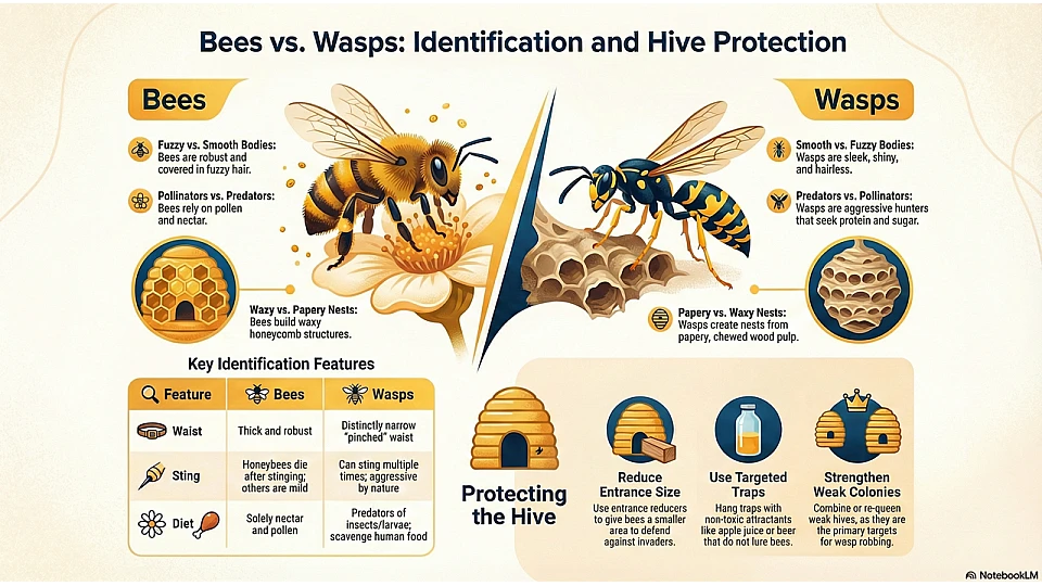 Bees vs. Wasps Identification Guide Bees vs. Wasps Identification Guide
