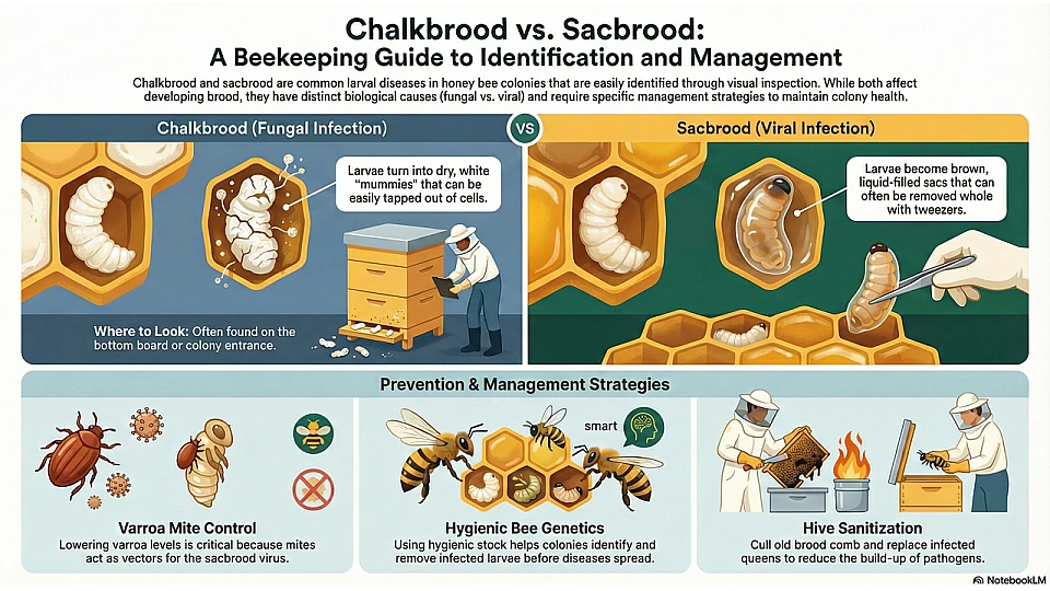 Chalkbrood and Sacbrood Beekeeping Guide