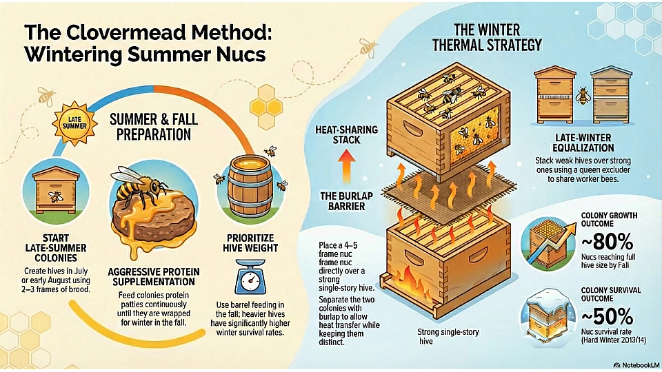 Clovermead Method: Wintering Summer Nucs
