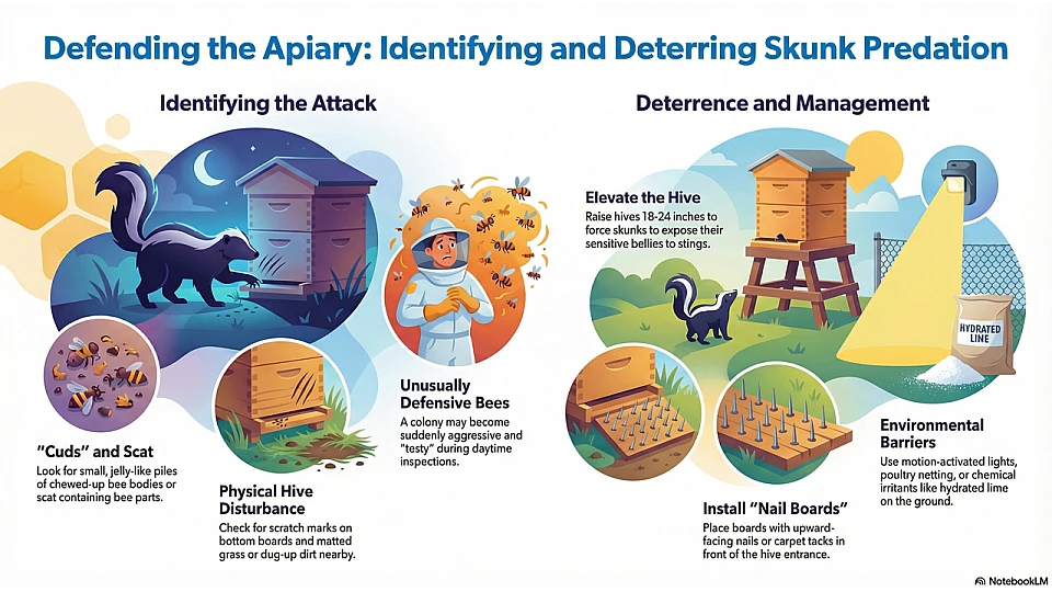 Defending Apiaries from Skunk Predation Defending Apiaries from Skunk Predation
