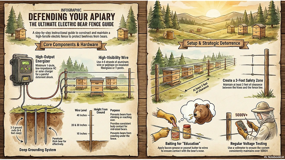 Electric Bear Fence Apiary Guide