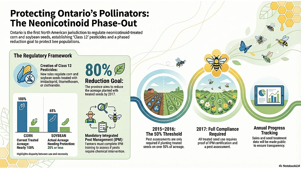 Ontario's Neonicotinoid Phase-Out Plan Ontario's Neonicotinoid Phase-Out Plan