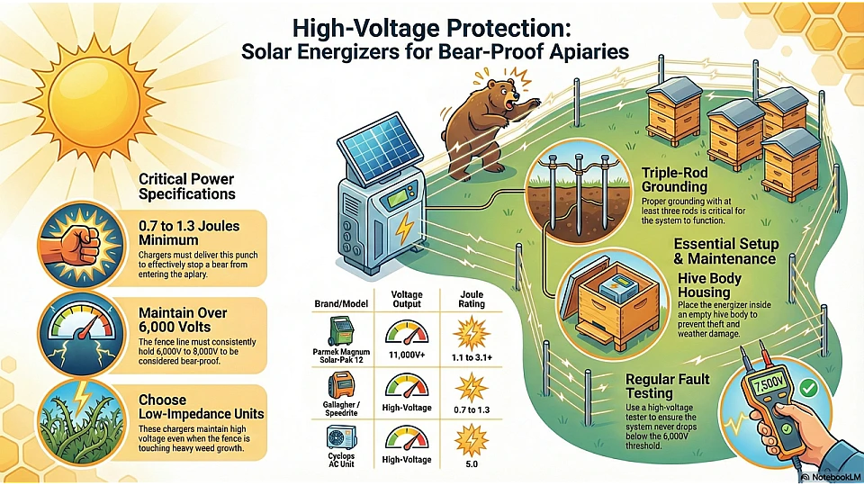 Solar Energizers for Bear-Proof Apiaries