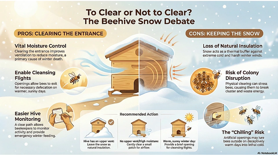 The Beehive Entrance Clearing Snow Debate The Beehive Entrance Clearing Snow Debate