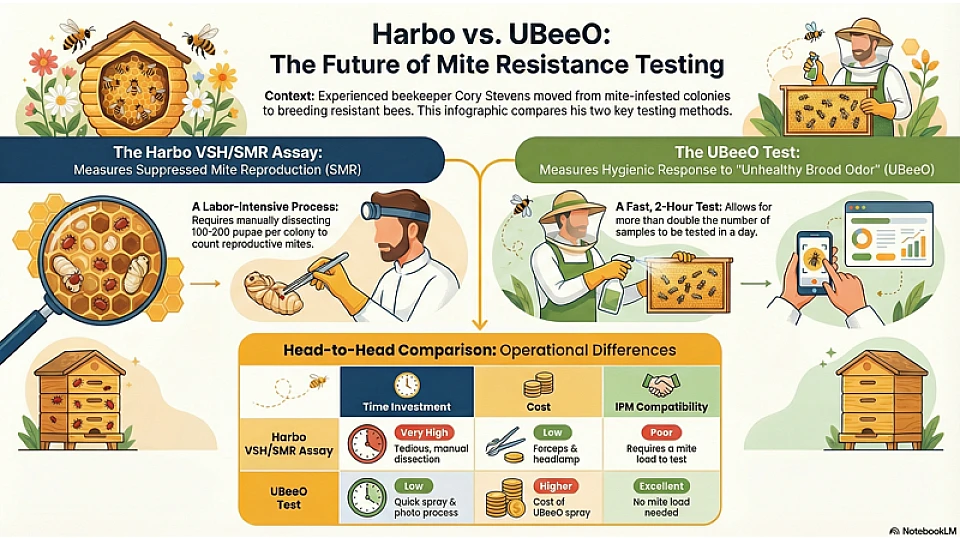 Advancing Mite Resistance Through VSH and UBeeO Testing