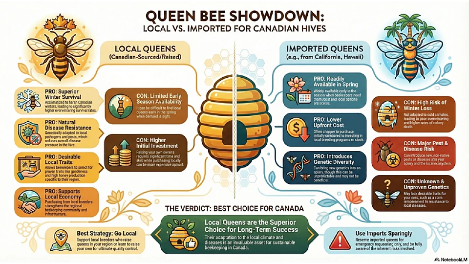 Local vs. Imported Queens
