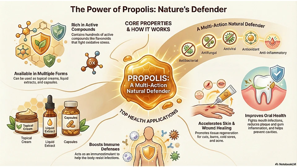 Propolis: The Therapeutic Power of Bee Resin