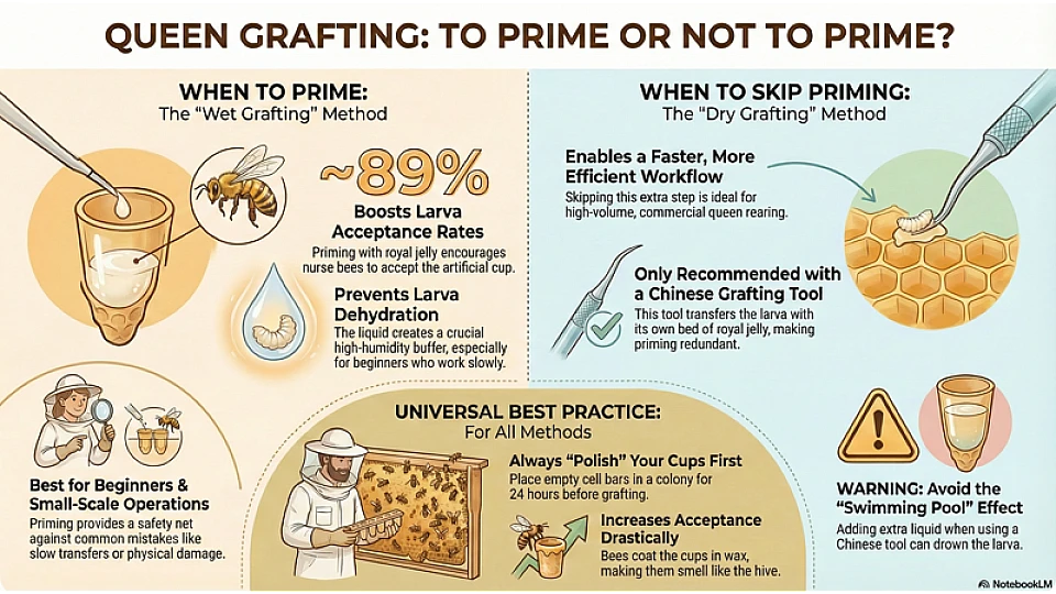 Queen Grafting Priming Methods