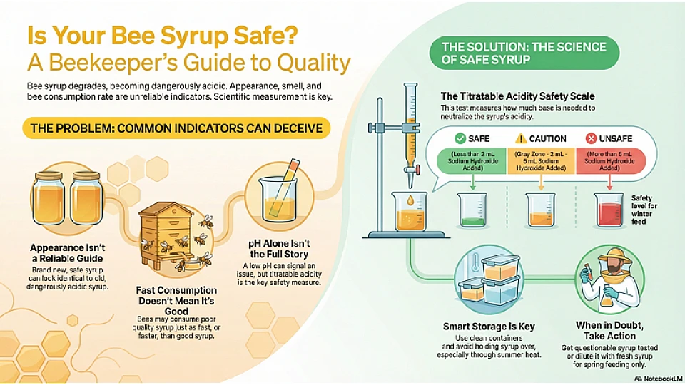 Assessing Bee Syrup Quality Through Titratable Acidity Testing