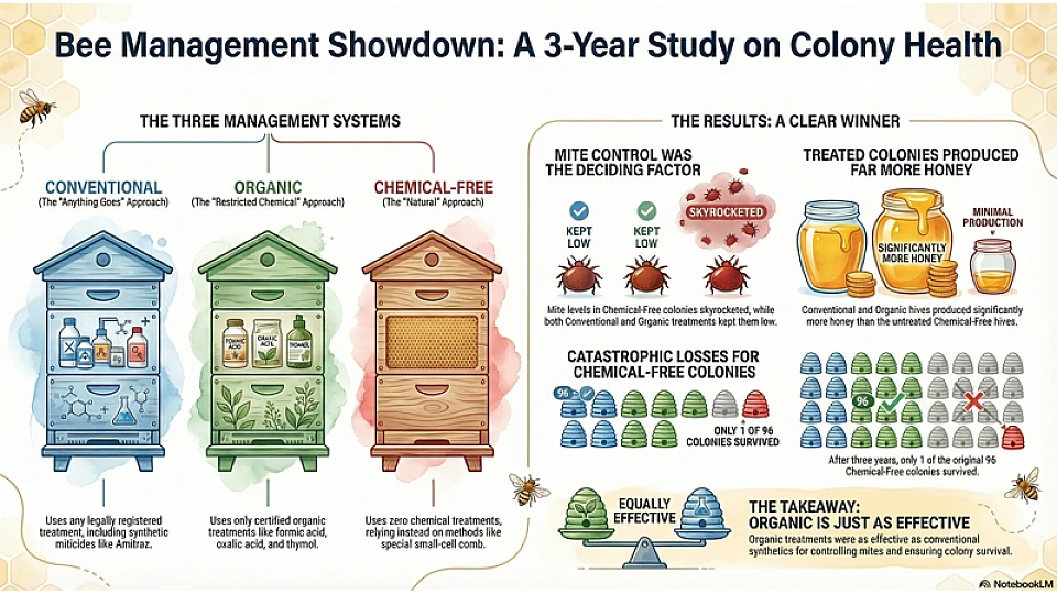 The COMB Project: Evaluating Three Honey Bee Management Systems